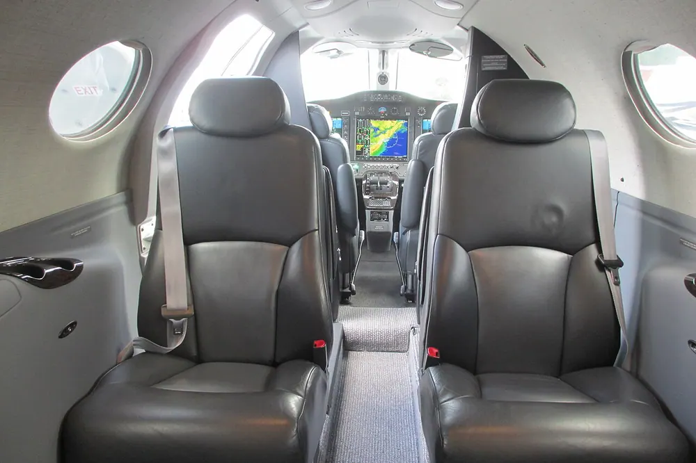 Citation Mustang cabin and flight deck.